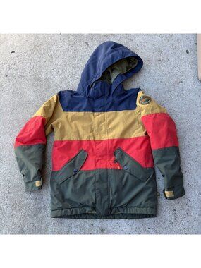 Burton Symbol Jacket Boys Small DRYRIDE Hooded Snowboard Ski 115691